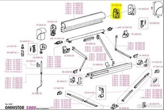Pravý vnitřní díl pod krytkou(55545000) na mar Omnistor 5000