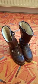 Kožené lovecké / pracovní zateplené boty hnědé vel. 42