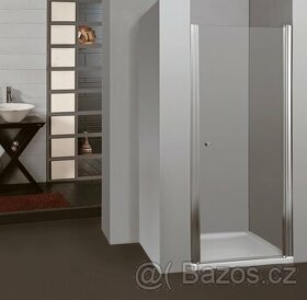 Sprchové dveře 85-90 cm, otevírací, Chrom / Tran