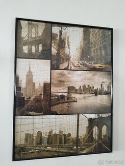 Zasklené puzzle New York