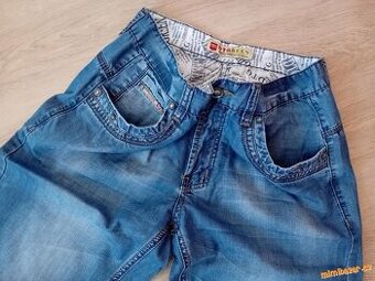 PÁNSKÉ LETNÍ KRAŤASY - vel.L - /zn.Green - Jeans