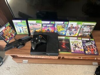 Xbox 360 + Kinect + ovladač + 10 her