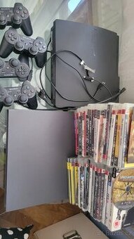 PS3 + 4 ovladače + 31 her – super stav