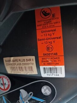 Autosedačka RÖMER BABY-SAFE