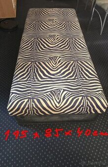 Postel 195x85x40 Alcantra s úložným prostorem