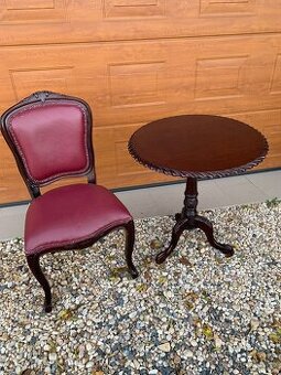 Starožitný stůl a židle