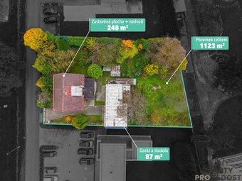 Investiční dům v srdci Třince + 1123m2 pozemek