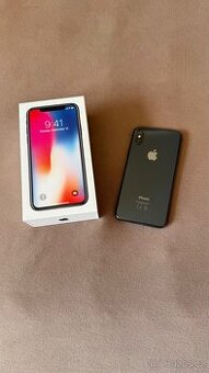 iPhone Xs – 256 GB – Space Gray – krabička + obaly