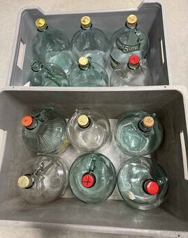 Demižón 5L sklo láhev 12 kusů