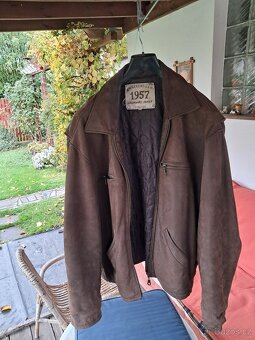 PÁNSKÁ KOŽENÁ BUNDA VELIKOST L, USEŇ, HOVĚZINA