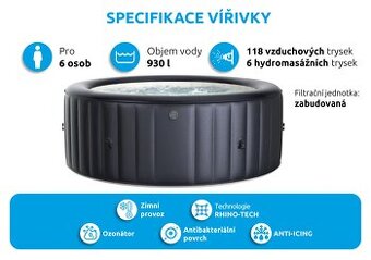 Nová nerozbalená vířivka MSPA Carlton M-CA062 pro 6 osob