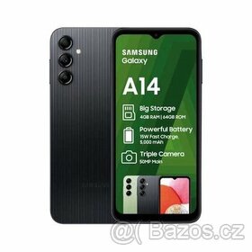 Samsung Galaxy A14 4GB/64GB černá - záruka + příslušenství - 1