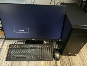 Nevyužívaný, hezký, levný a zánovní PC + velký 24" monitor