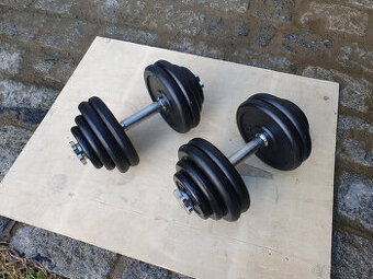 Nakládací činky 2x30kg za 3890,- - 1