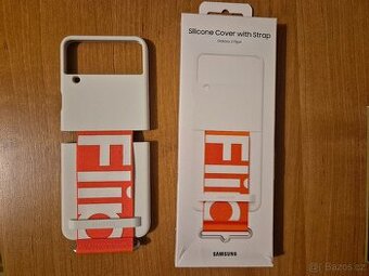 Samsung galaxy Z Flip4 Silicone cover with strap