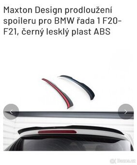 Maxton Design prodloužení spoileru kufru pro BMW 1 F20/21
