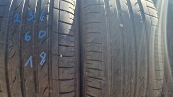 PRODÁM 2 LETNÍ PNEU BRIDGESTONE 235/60/18, CENA JE ZA 2 KUSY