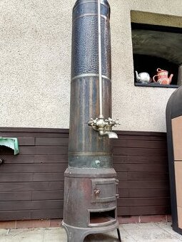 Měděná lázeňská sprcha / kamna