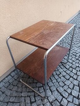 Chromovaný funkcionalistický stolek - 1