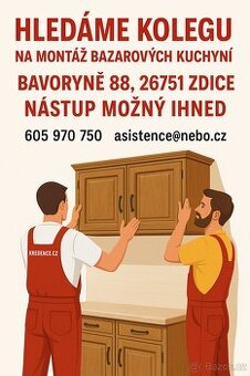 Montáž bazarových kuchyní (nástup ihned)