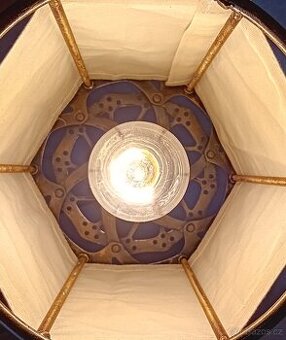 STEAMPUNK RECYCLE ART LAMPY - PATINOVANÝ KOV