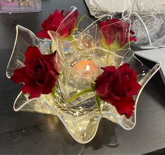 Dekorační miska a váza z akrylatového skla