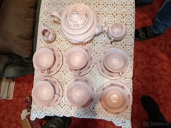 Čajová sestava LEANDER 1946 zdobená 14K zlatem