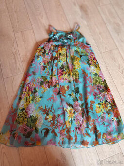 Květ tyrkysové šaty vel.152/158 12-13 let George