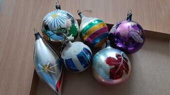 Retro vánoční ozdoby celek