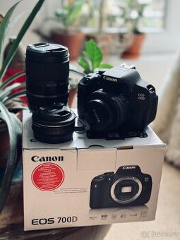 Canon EOS 700D + objektivy a příslušenství – skvělý stav