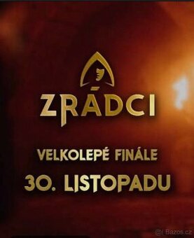Prodám 2 lístky Zrádci Finále na Anděl s TALKSHOW