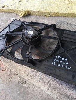 Škoda Octavia 2 ventilátor chladice