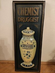 Dřevěná drogistická reklama