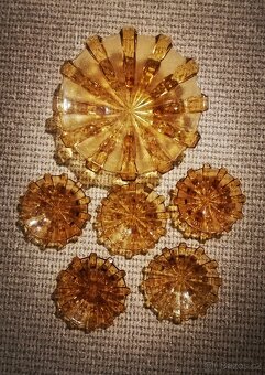 Art deco skleněná souprava