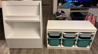 Knihovna + organizér na hračky