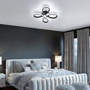Moderní stropní LED svítidlo - černé