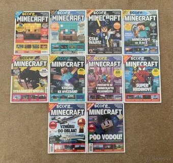 Časopisy Score Minecraft - 1, 2, 3, 4, 5, 6, 7, 8, 10, 11