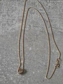 Dámský náhrdelník s diamantem 0,03ct zlato 585 14k