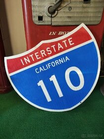 Originální americká cedule interstate