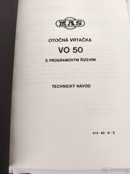 Dokumentace VO50 Kovosvit MAS