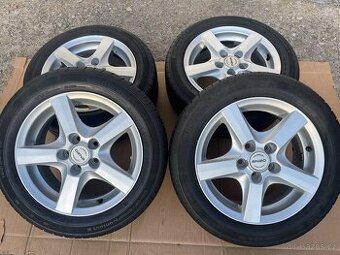 Alu kola 5x100. R15.Letni 195/55/15.Škoda,Vw,Audi,Seat