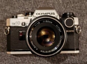 Olympus OM-10+man. adaptér+ OM 50/1.8