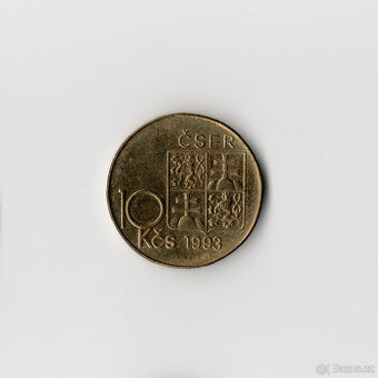 pamětní mince Československo 10 korun 1993