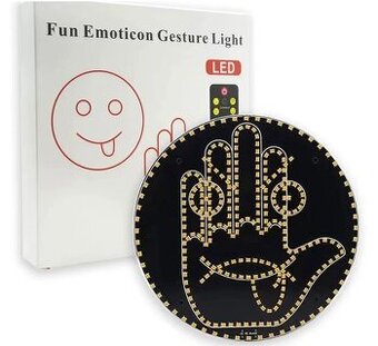 Auto Fun Smile Face Lights s dálkovým ovládáním