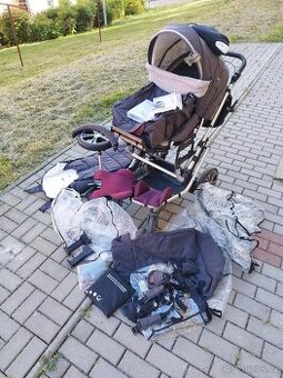 Kočárek Gesslein F6 s ruční brzdou a veškerým příslušenstvím - 1