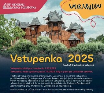 Mirakulum vstupenka