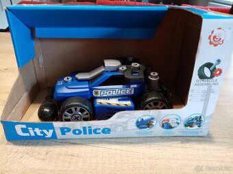 plastové šroubovací policejní auto - 1