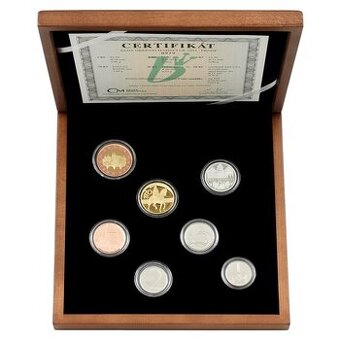 Sada oběžných mincí 2022 proof - dřevo číslo 0766 - 1