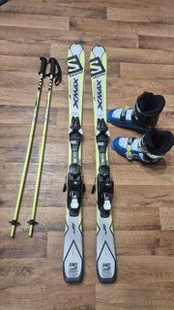 Set dětské Lyže Salomon 130cm, hůlky 10cm, lyžáky 22.5cm