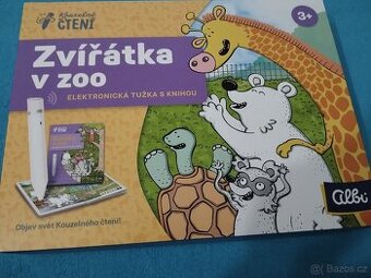 Nová  Elektrtronická Albi tužka 2.0. s knihou Zvířátka v zoo